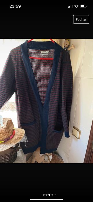 Casaco Quebramar azul e vermelho XL