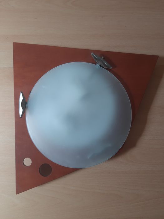 Aplique teto madeira cerejeira moderno