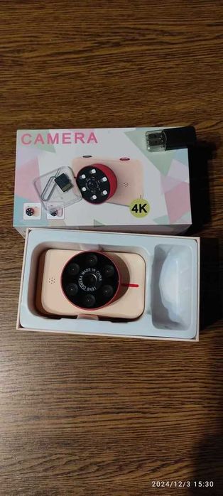 Aparat cyfrowy, kamera 4K dla dzieci + karta 32GB SD+czytnik+smycz