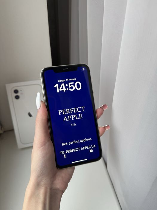 IPhone 11 128 GB White. Айфон 11 128 ГБ Білий.