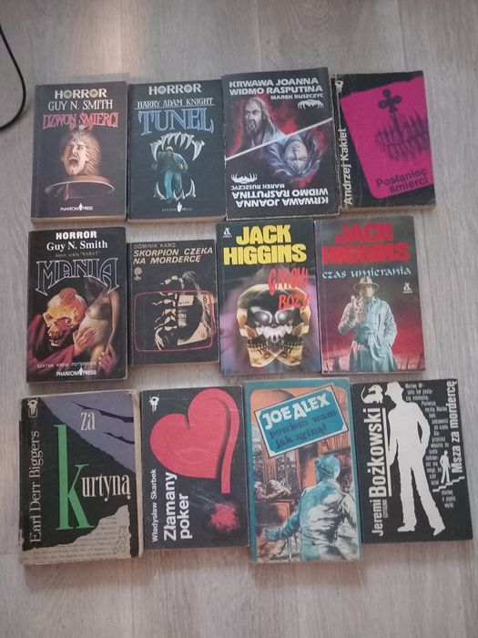 Książki horror 12 sztuk