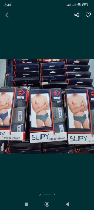 Slipy młodzieżowe męskie