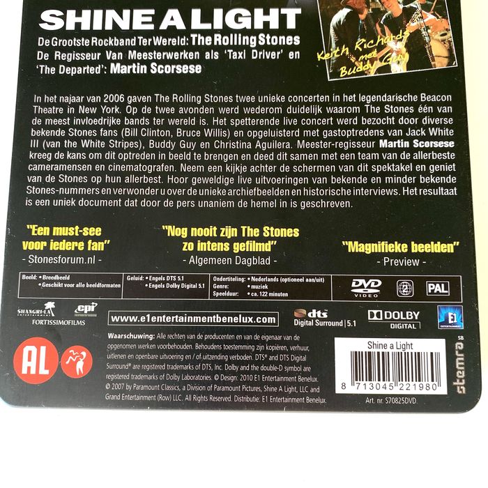 Dvd-Vídeo Stones Scorsese- Shine a Light-Limited Edition Metalpack