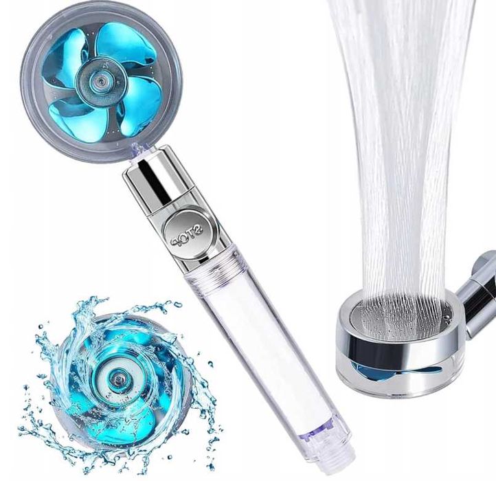 Słuchawka Prysznicowa Z Turbiną Wentylatorem Filtr