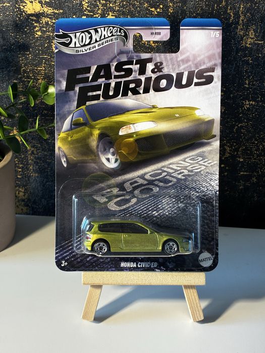 Honda Civic EG Hot Wheels Silver - Stan idealny