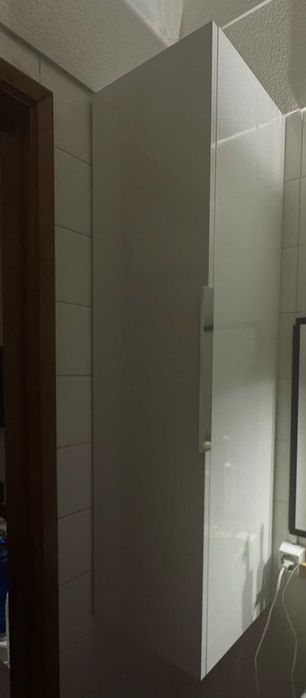 Armário Coluna Casa de Banho Leroy Merlin | Branco | Excelente Estado