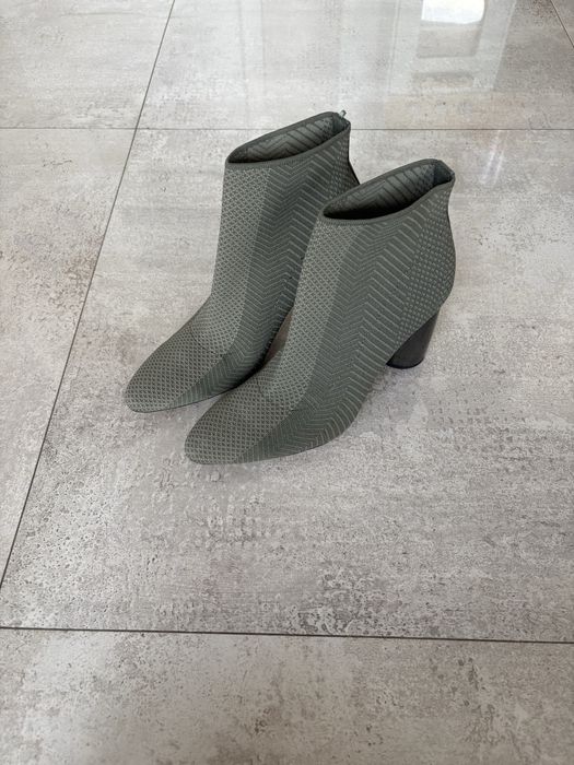 Botki Zara khaki oliwkowe