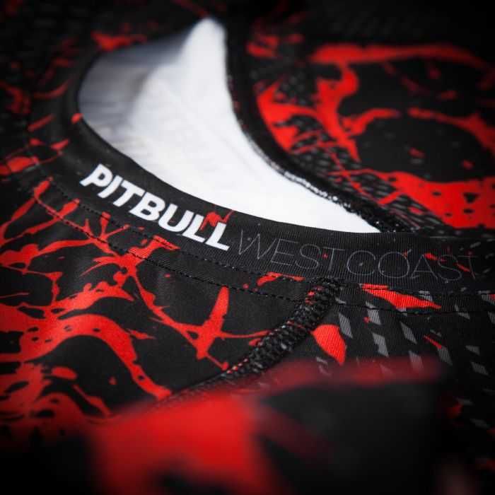 PIT BULL RASHGUARD RASH shortsleeve blood dog