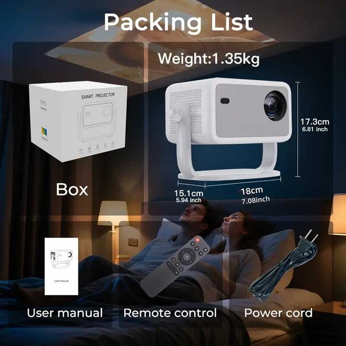 Проектор 4K Full HD Smart Projector