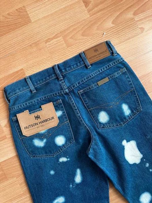 Jeansy Hutson Harbour – Nowe z Metką – S/M unisex W30 L31 Custom Paint