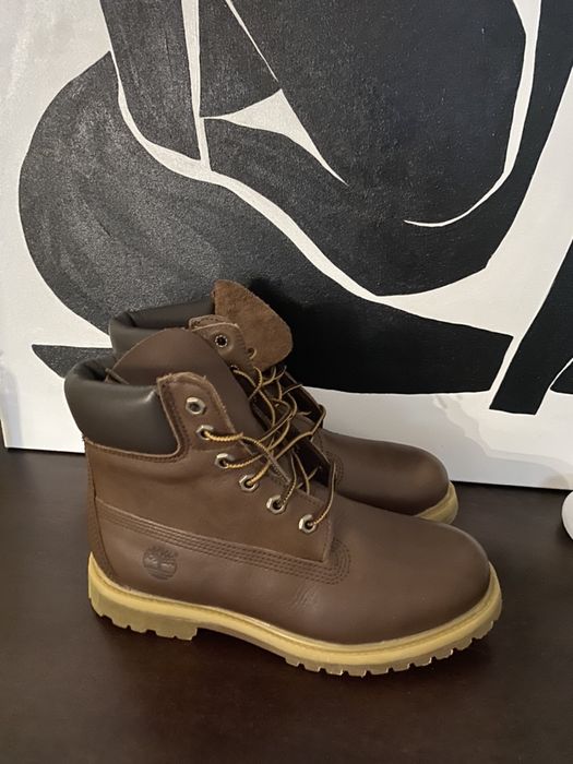 Trapery 37,5 TIMBERLAND skórzane nowe