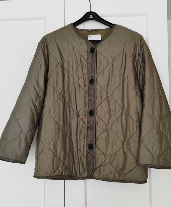 kurtka damska pikowana wiosna/jesień-oliwka, rozm. 46