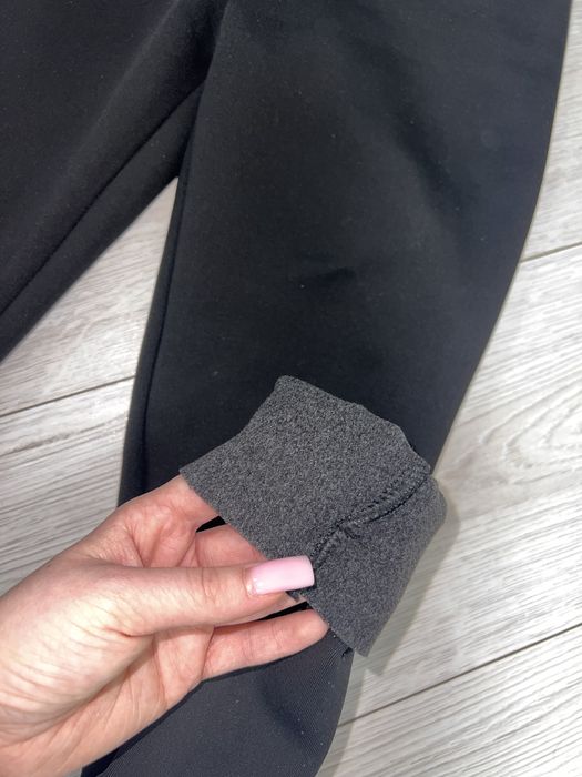 Чорні лосини на флісі