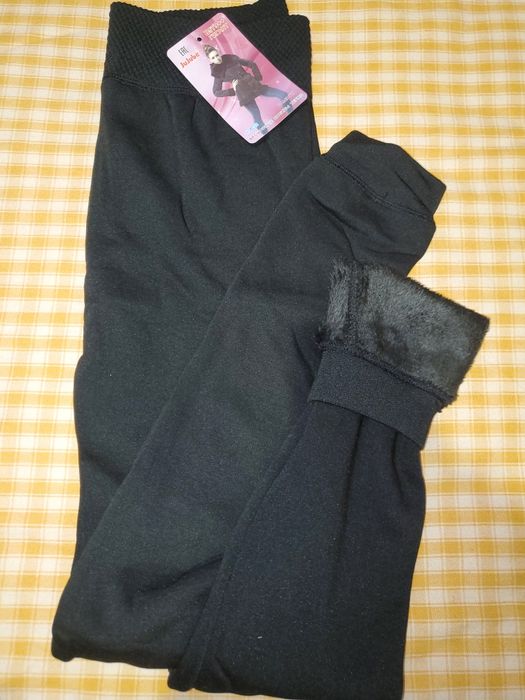 Жіночі теплі безшовні лосіни, лосини в рубчик