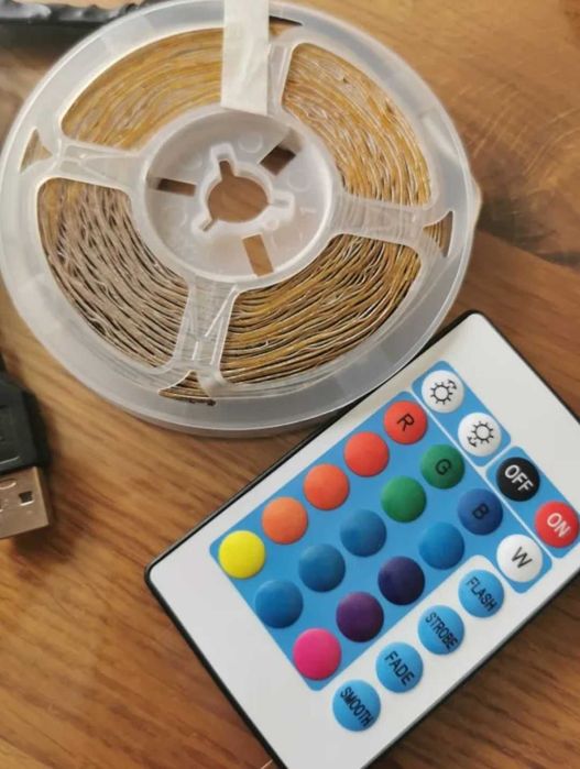 Светодиодная лента 10м, RGB Led.