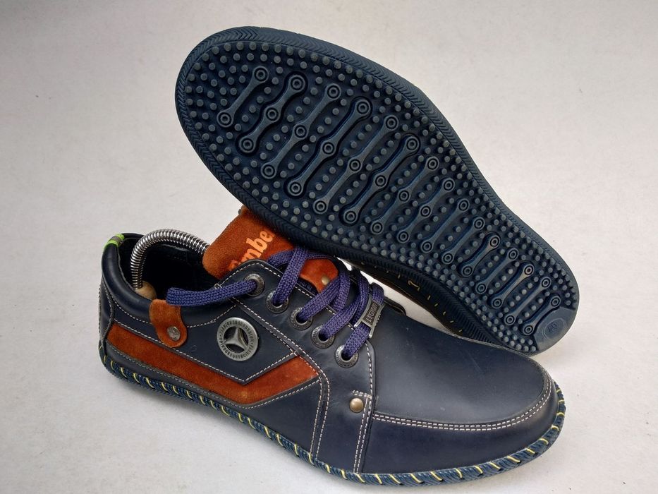 мокасины туфли спортивные мужские из натуральной кожи 40р