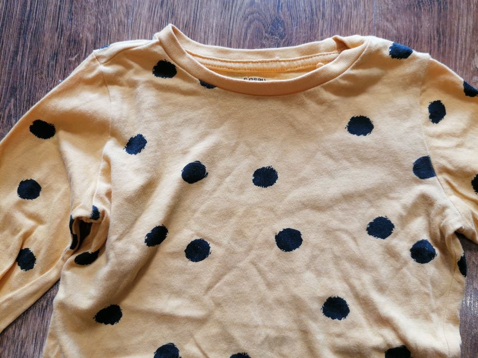 Bluzeczka żółta na długi rękaw roz 110