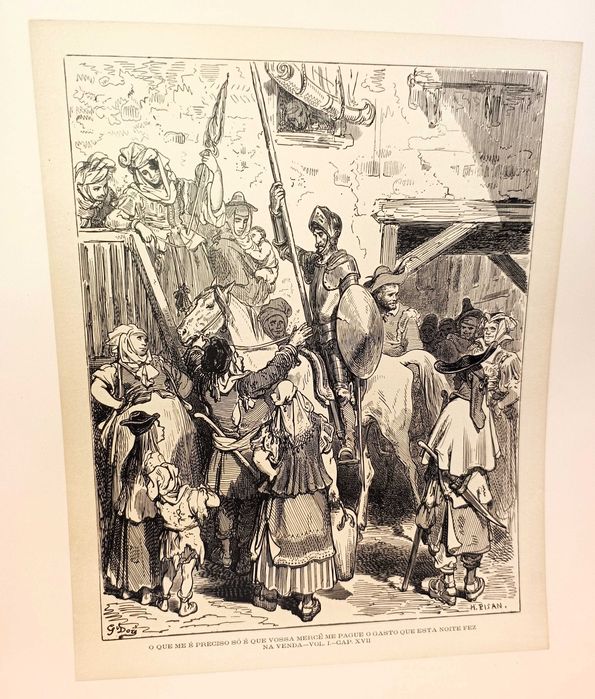 Gravuras Dom Quixote de la Mancha Gustave Doré H. Pisan 1866 5