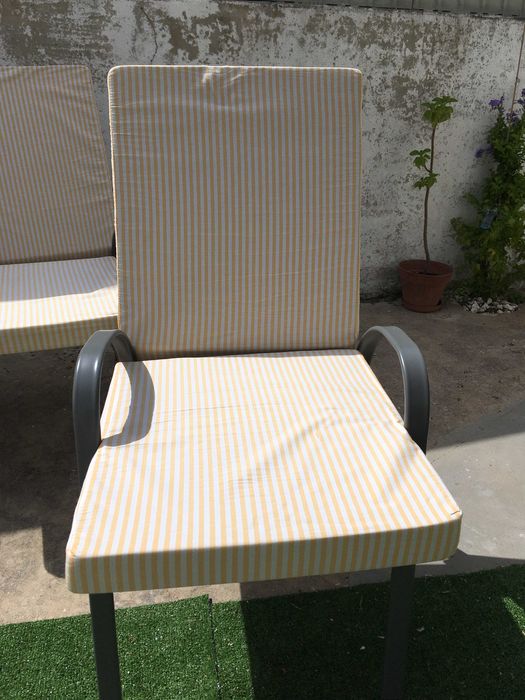 Almofadas Coxins para Cadeiras de Jardim