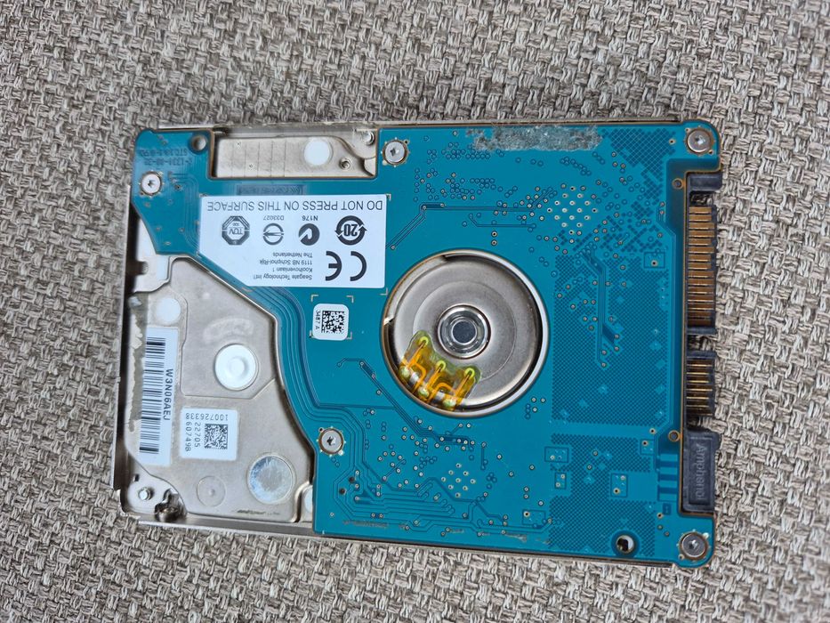 disco seagate ST500LT032  sata de 2,5", 500gb slim, testado sem anomalia