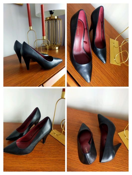 Czółenka parfous czarne r 36