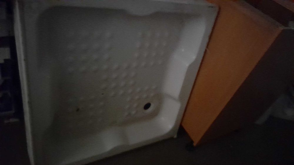 Base de duche quadrada branca