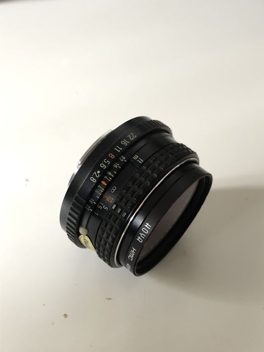 Pentax ME Super + 28mm f/2.8 + 50mm f/1.4 + mala de proteção
