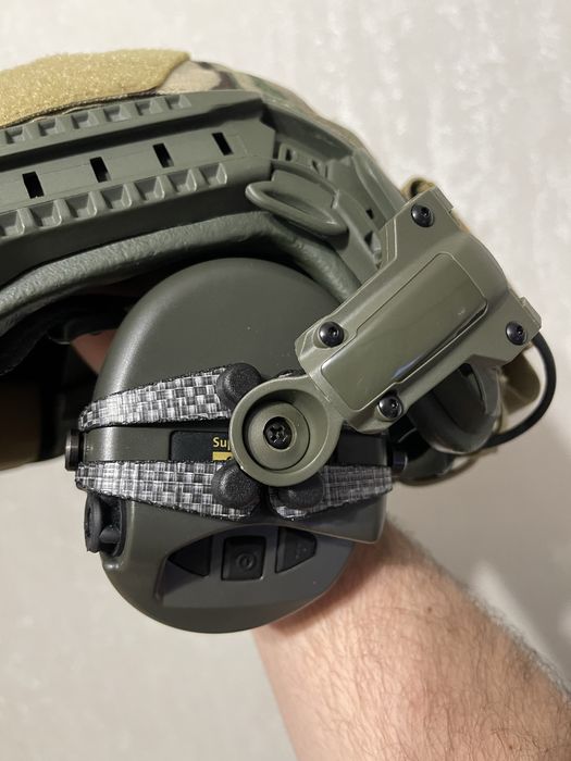 Навушники Sordin Supreme Pro-X Camo Green + кріплення Tеgris