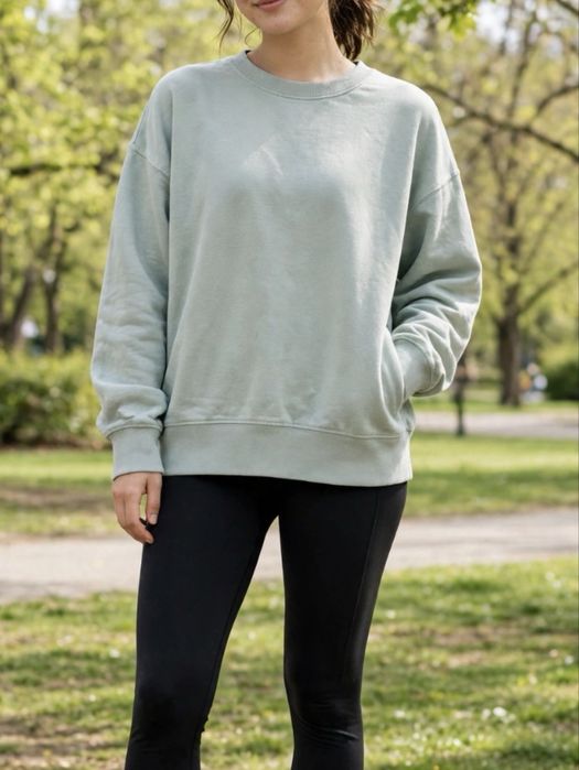 Turkusowa miętowa bluza 38 M sinsay