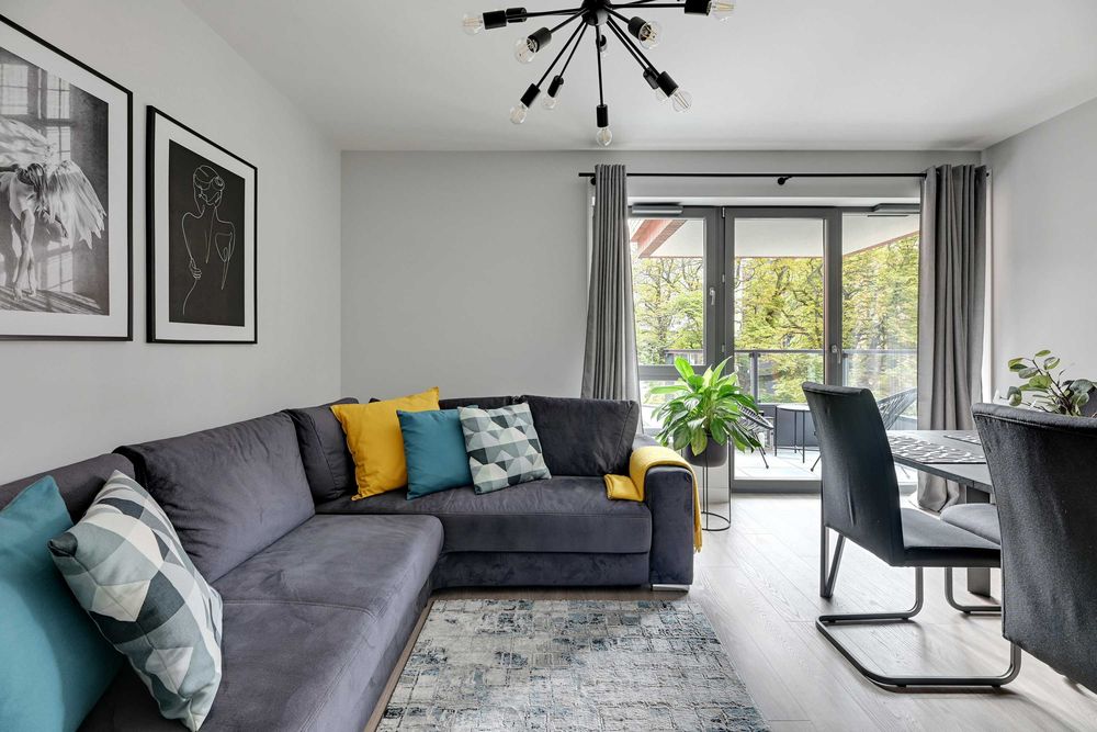 Nowoczesne 2-pokojowe mieszkanie w pełni wyposażone w centrum | 43 m² | Gdańsk | Dostępne od 1 października