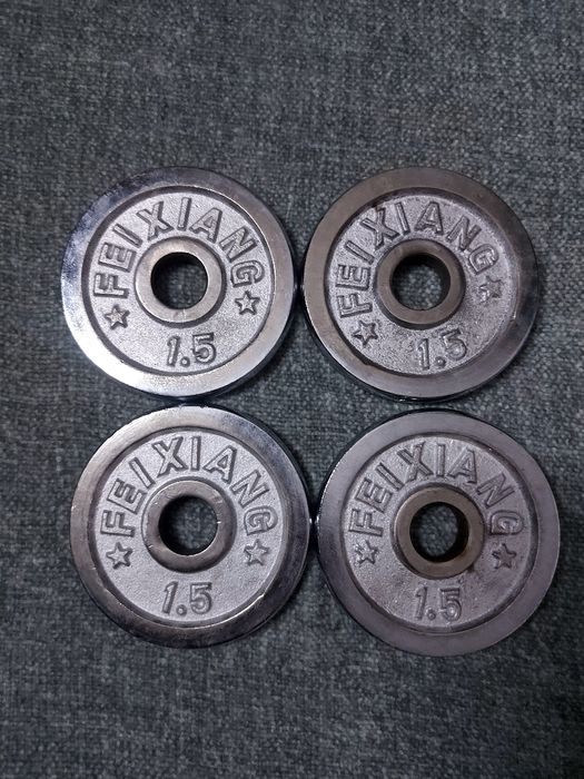 Диски, бліни, млинці до гантелі фірми FEI XIANG 1.5 фунти