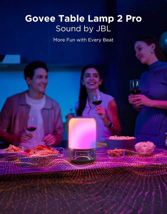 Govee Table Lamp 2 Pro x Sound by JBL (настільна лампа/колонка)