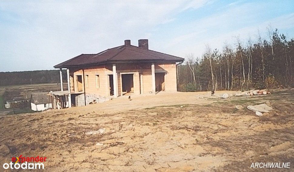 Dom willa do skończenia nad jeziorem Anastazewo duża działka spokoj...