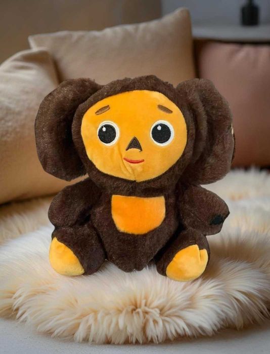 М'яка іграшка з великими вухами пухнаста і мила для обіймів 25 см