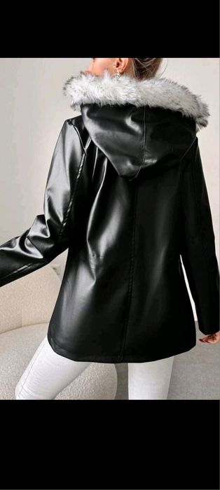 Plaszcz damski skóra ekologiczna r. L