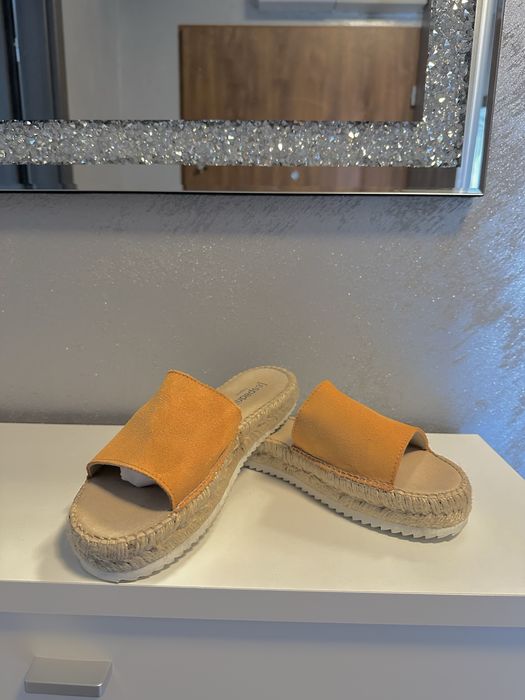 Espadryle espadrij pomarańczowe