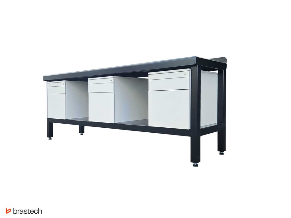 Stół warsztatowy 90 x 232 x 61,5 cm Blat stalowy 5 mm, waga 220 kg