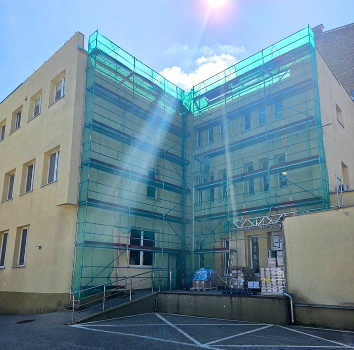 Rusztowanie wynajem rusztowań choinkowe klinowe elewacyjne Plettac