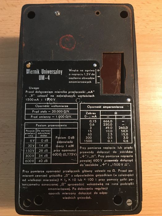 Miernik analogowy UM 4B