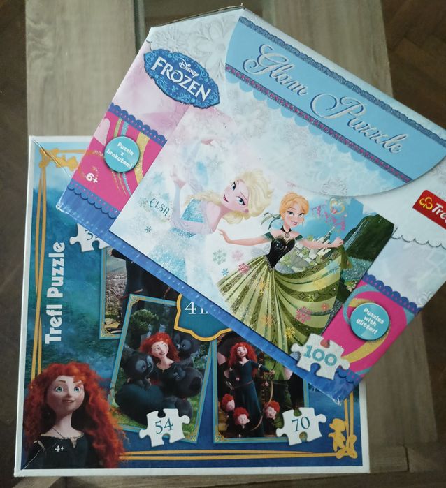 Puzzle Disney Trefl – Frozen + Merida 4w1
