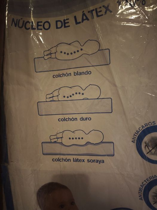 Colchão de látex para berço