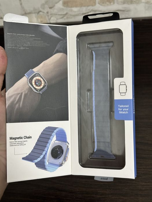 Магнітний ремінець hoco для годинника apple watch 41/40/38 мм