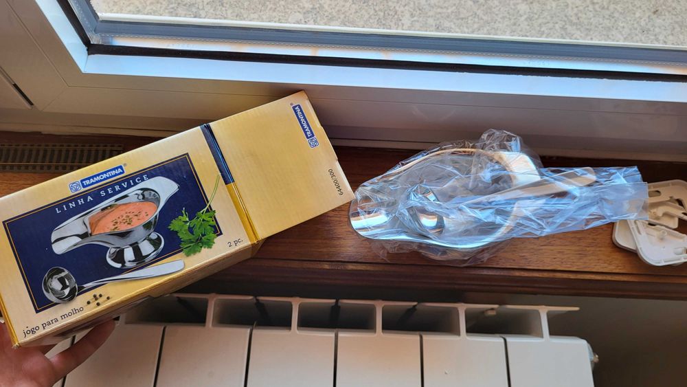 Taça + colher para molho NOVO