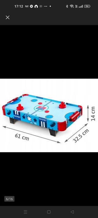 Cymbergaj Stół do Gry AIR HOCKEY Powietrzny Hokej