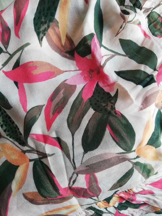 Túnica estampada beachwear
