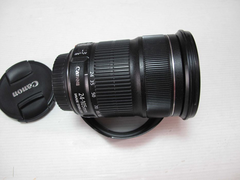 Canon EF 24-105 L IS STM completa bol estado geral conforme fotos