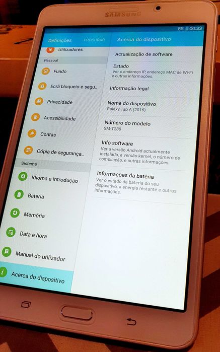 Tablet SAMSUNG Galaxy Tab A 2016 (SM-T280) Branco