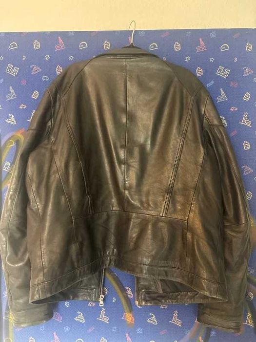 Klasyczna kurtka skórzana biker Hugo Boss r. XXL 56