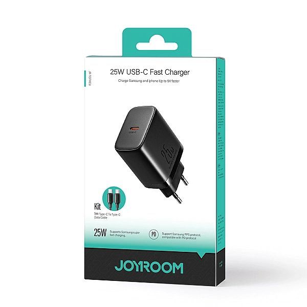 Szybka ładowarka Joyroom Jr-tcf11 do 25w + kabel Usb-c / Usb-c 1m - cz
