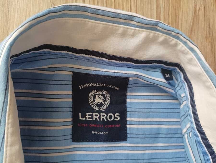 Koszula męska niebieska paski Lerros M